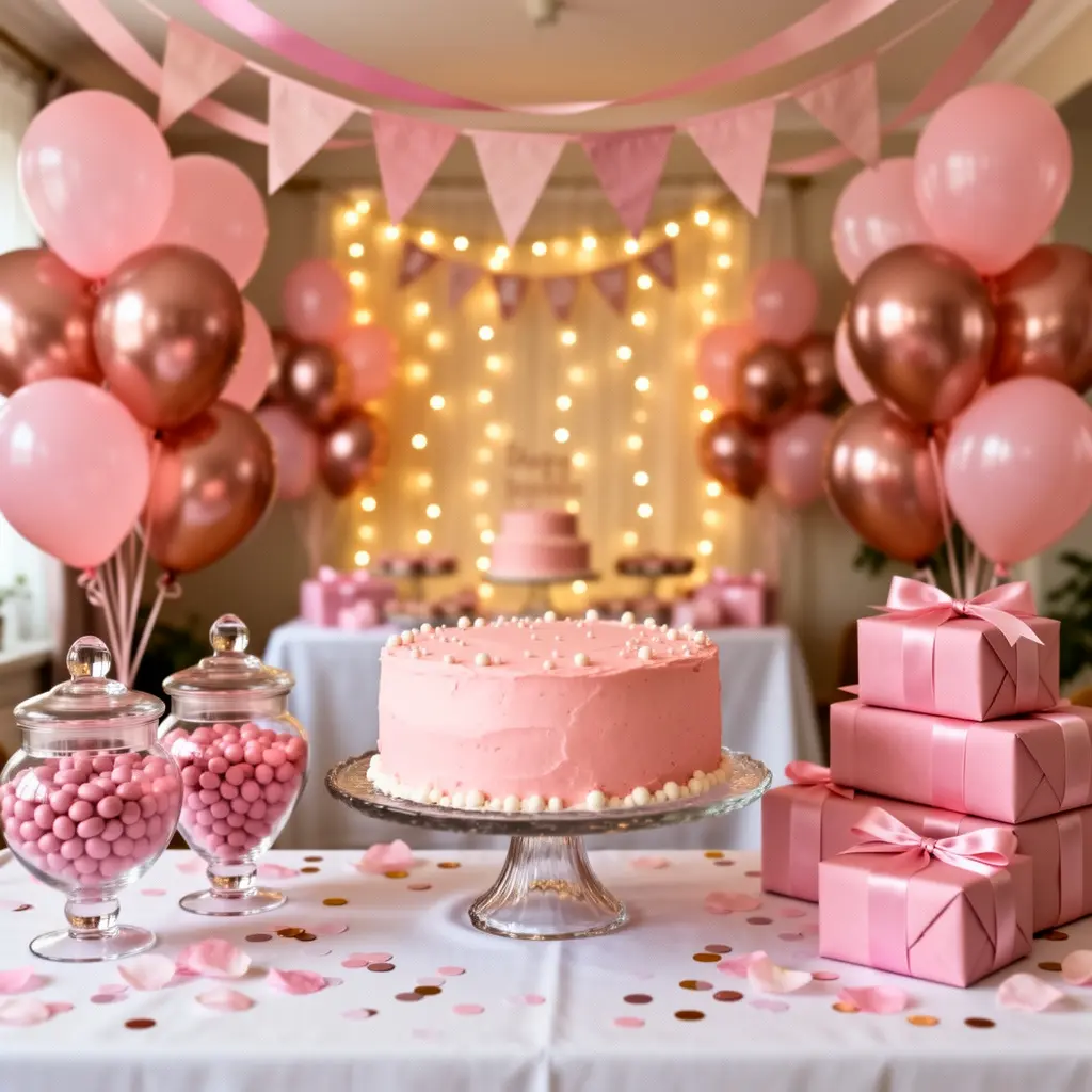 Pink Birthday Party Decoration