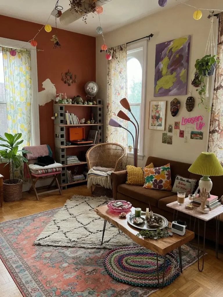 Trending Eclectic Apartment Living Room
