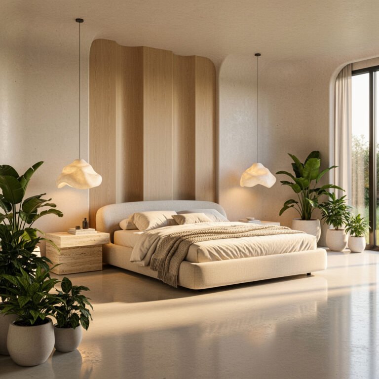 Luxury Organic Soft Brutalist Bedroom