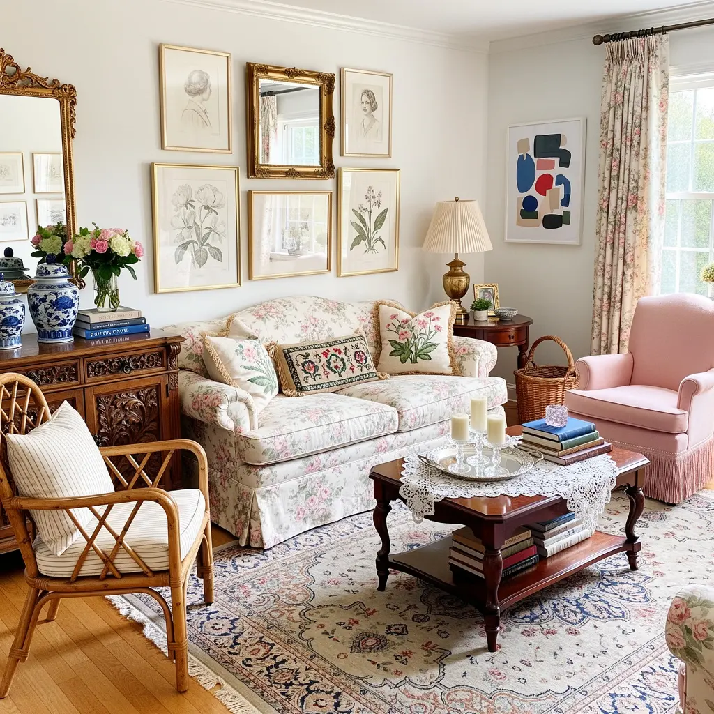 Grandmillennial Living Room Decor