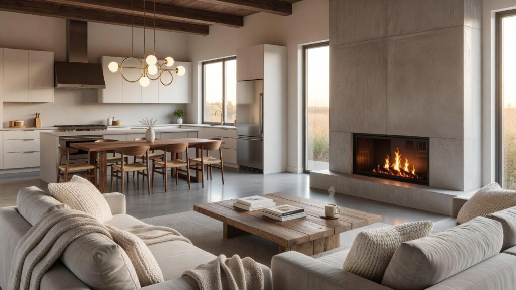 Modern Cozy Open-Plan Home
