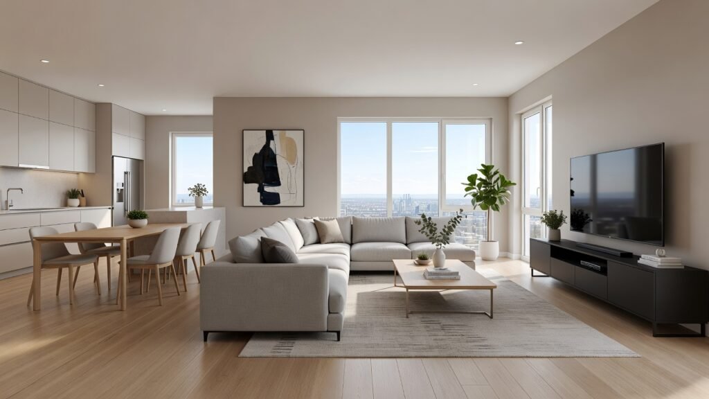 Modern Open Plan Living Room