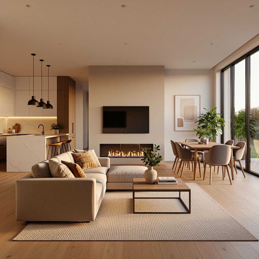 Modern Warm Open Plan Home