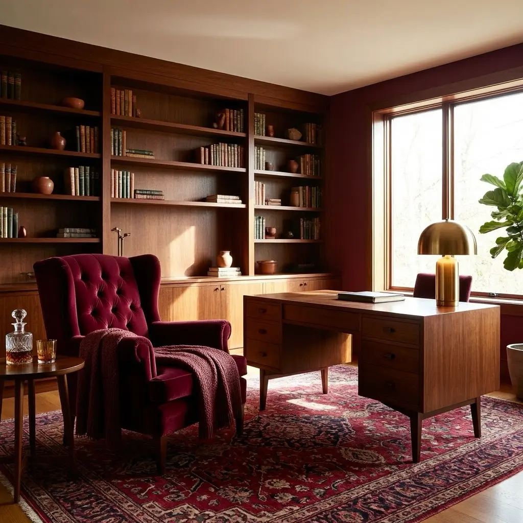 Burgundy and Wine Tone Home Decor