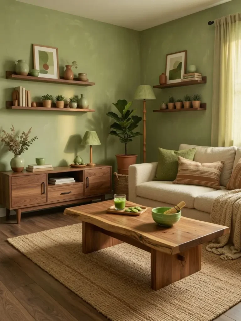 Matcha Green Living Room