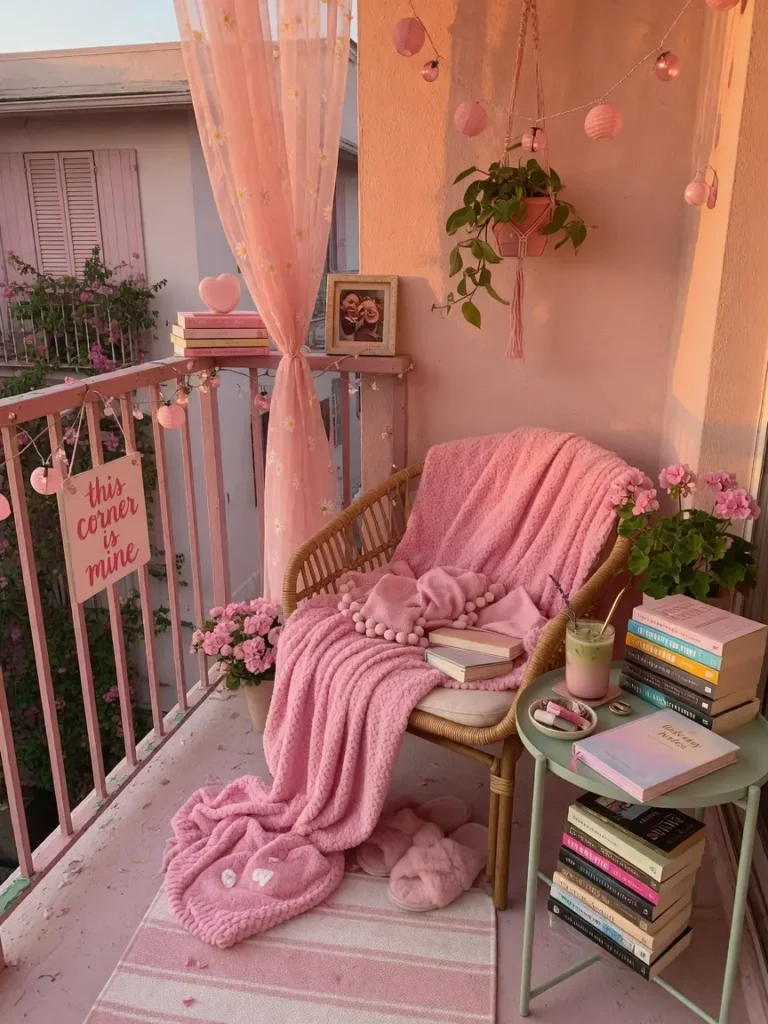 Pink Balcony Decor Ideas