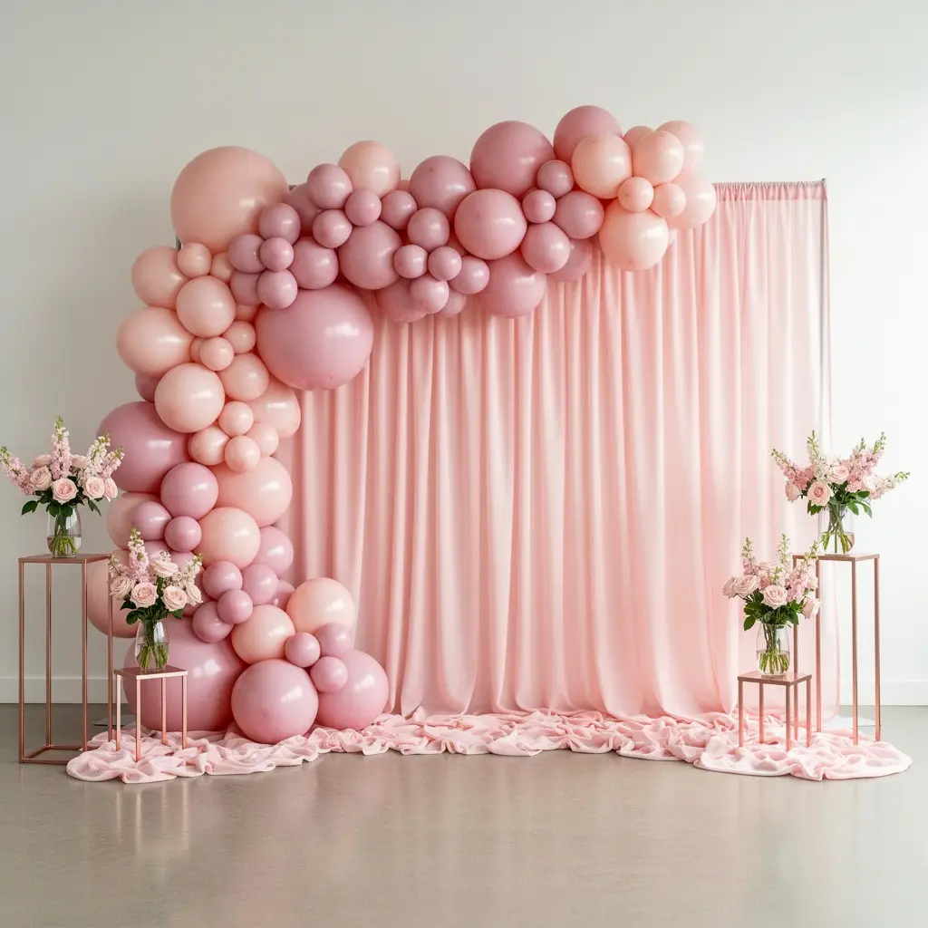 Elegant Pink Birthday Decoration