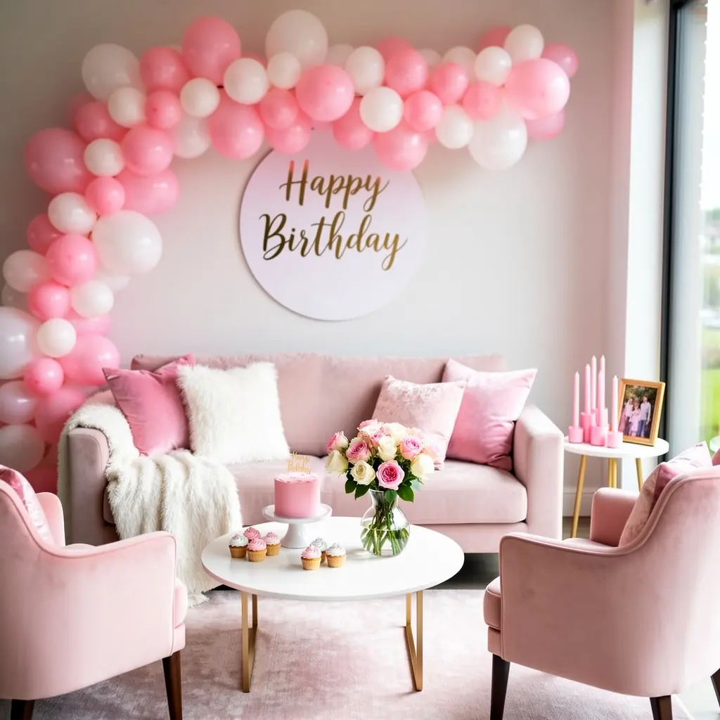 Pink Birthday Party Decoration