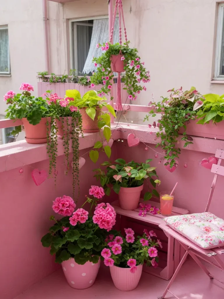 Pink Balcony Decor Ideas