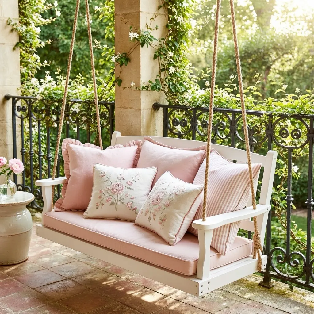 Romantic Balcony Swing