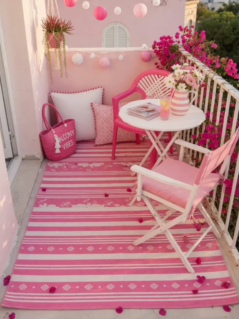 Pink Balcony Decor Ideas