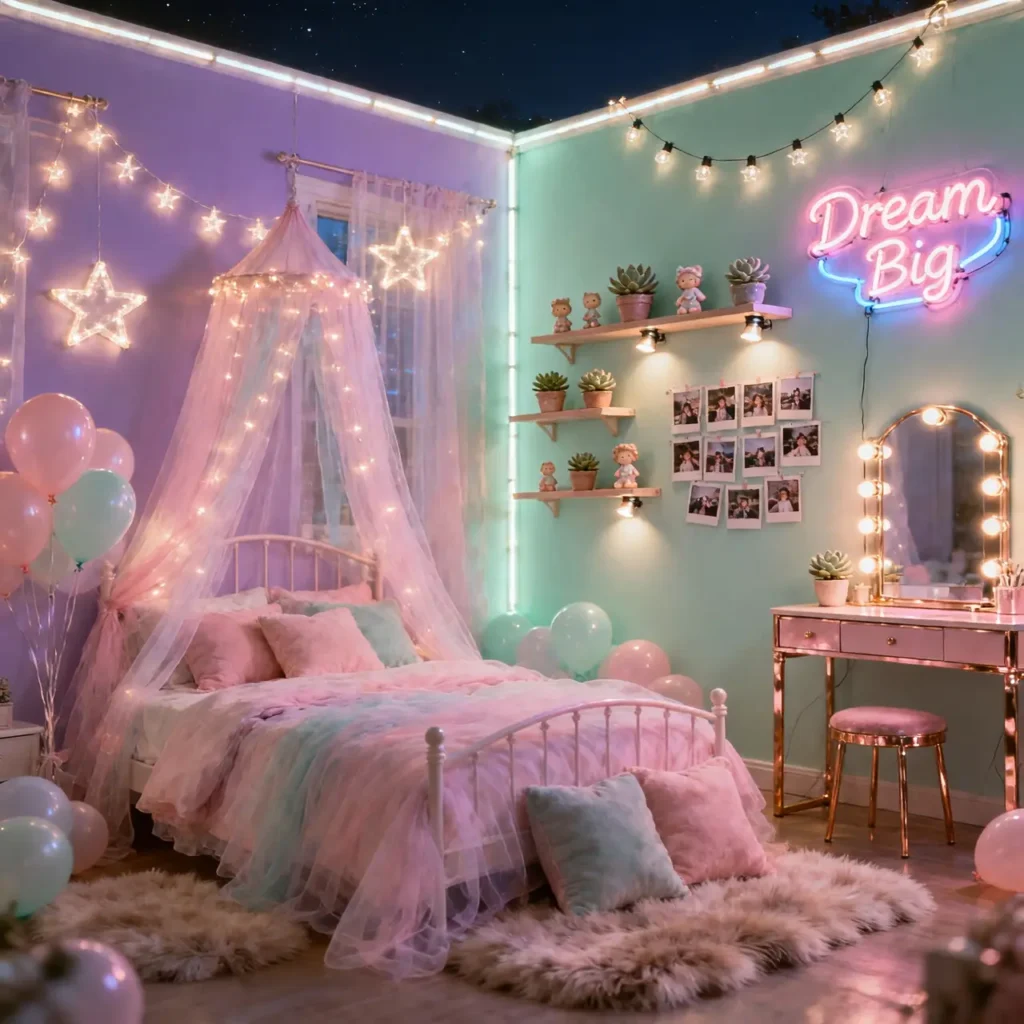 Pastel Birthday Room Decor