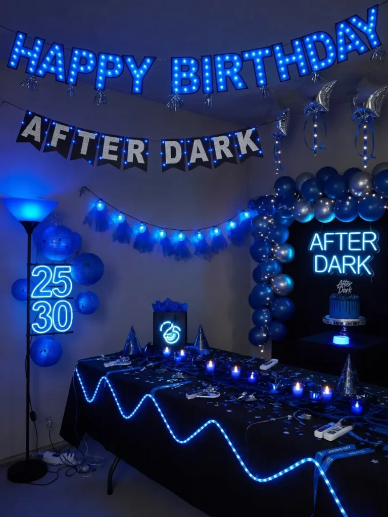 Blue Birthday Decoration