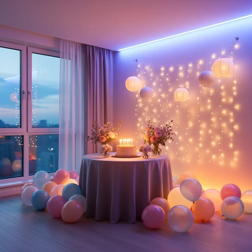 Dreamy Indoor Birthday Decoration