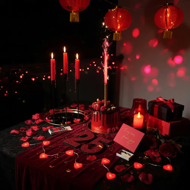 Red Birthday Decor