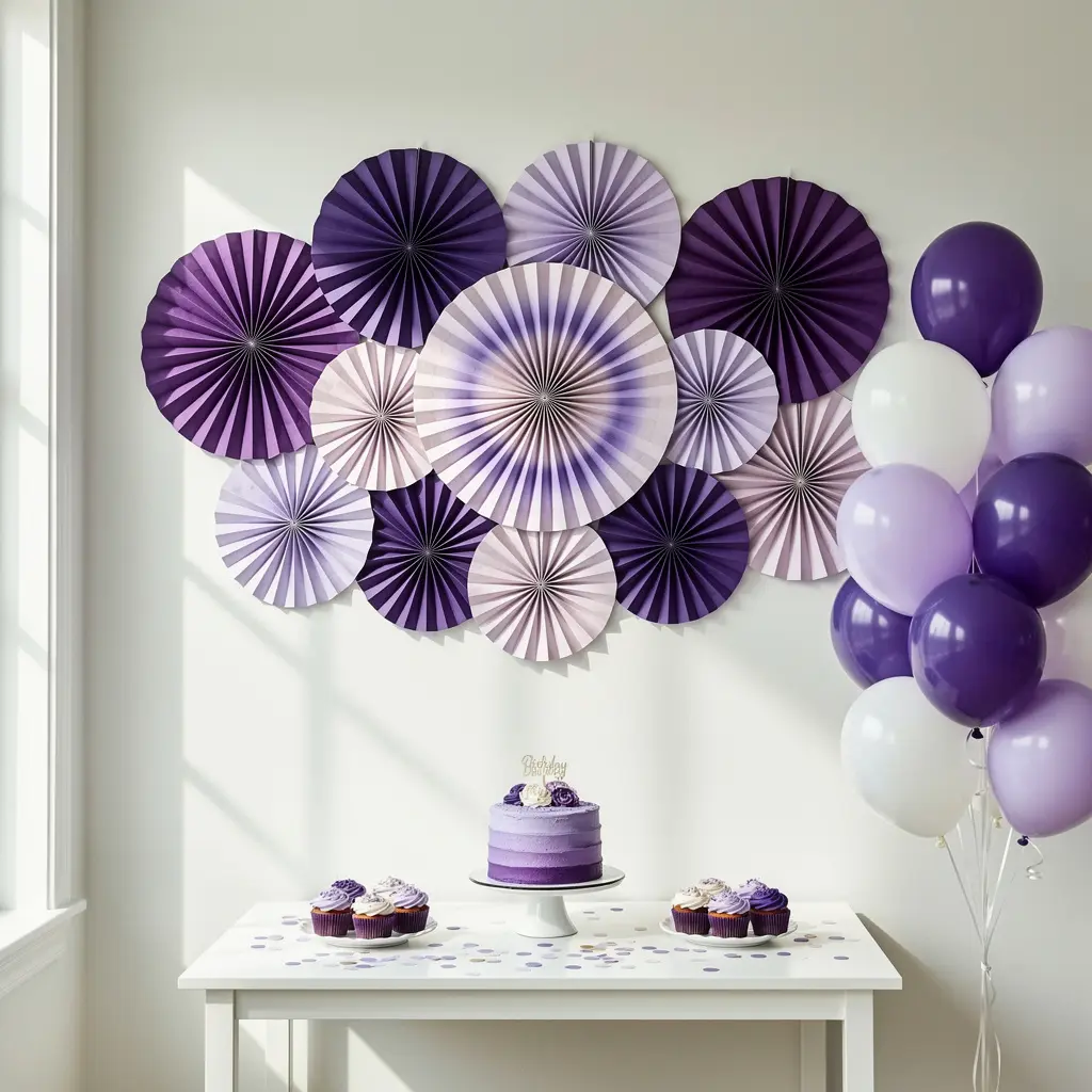 Purple Birthday Setup