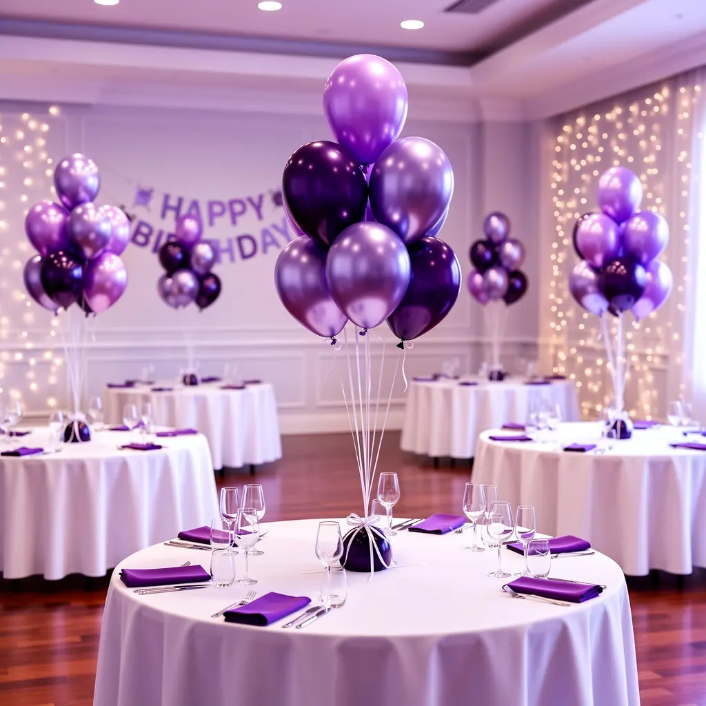 Purple Birthday Setup