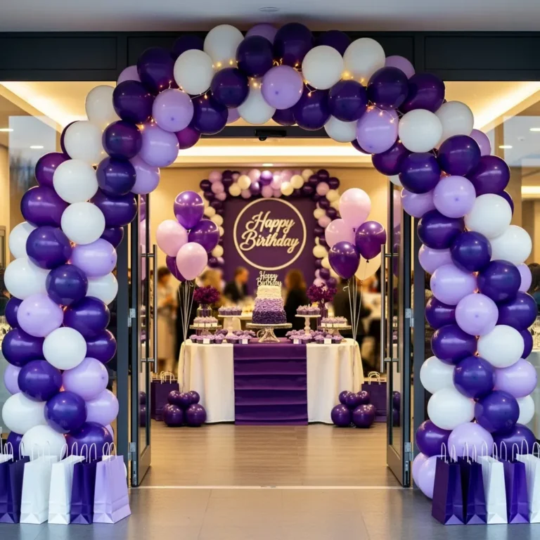 Purple Birthday Setup