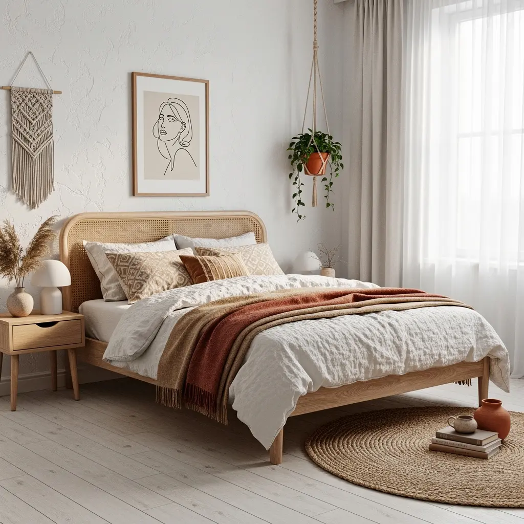 Scandinavian Boho Bedroom Style