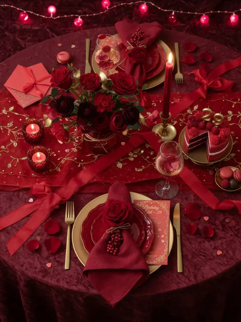 Red Birthday Decor