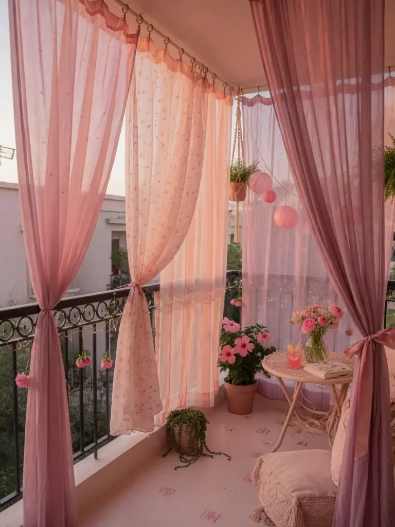 Pink Balcony Decor Ideas