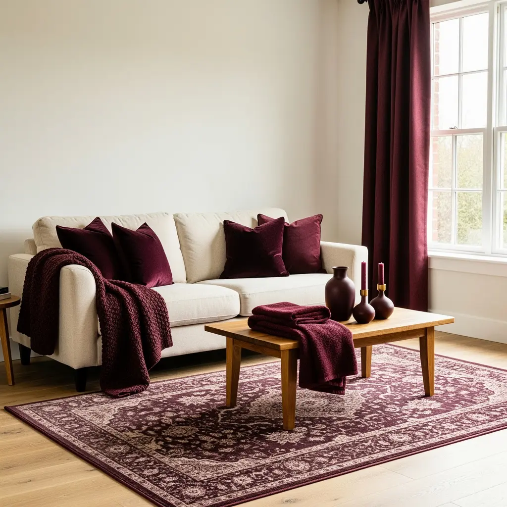 Burgundy and Wine Tone Home Decor