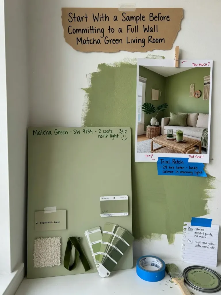 Matcha Green Living Room