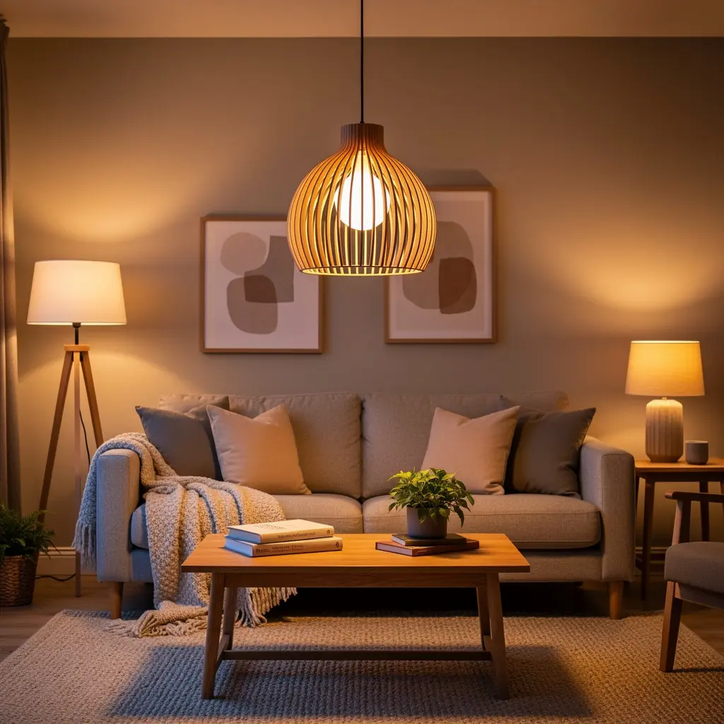 Cozy Living Room Lighting
