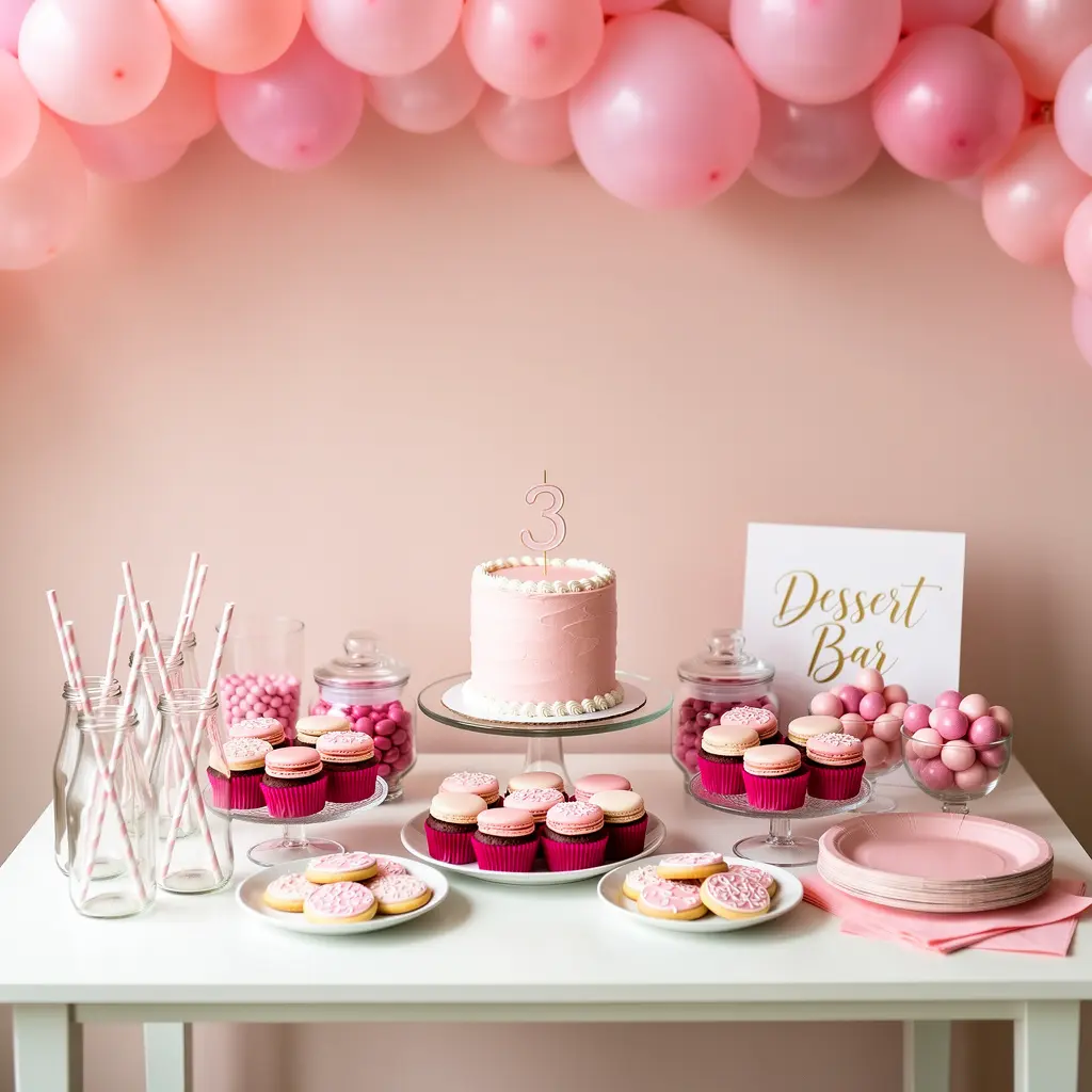 Pink Birthday Party Decoration