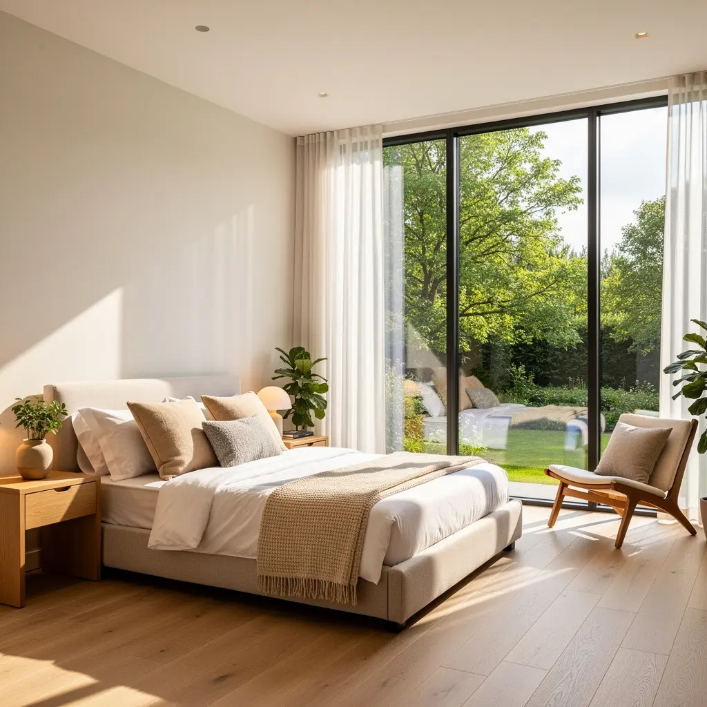 Sunlit Bedroom Design Ideas With Natural Window Views