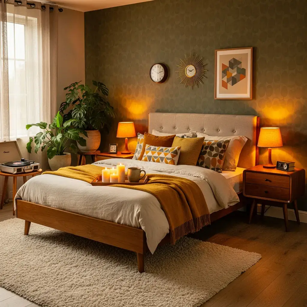 Transform Your Bedroom Into a Relaxing Retro Inspired Retreat