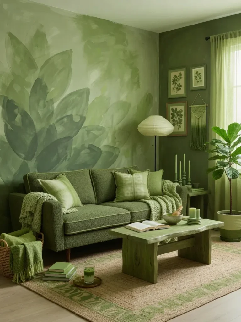 Matcha Green Living Room