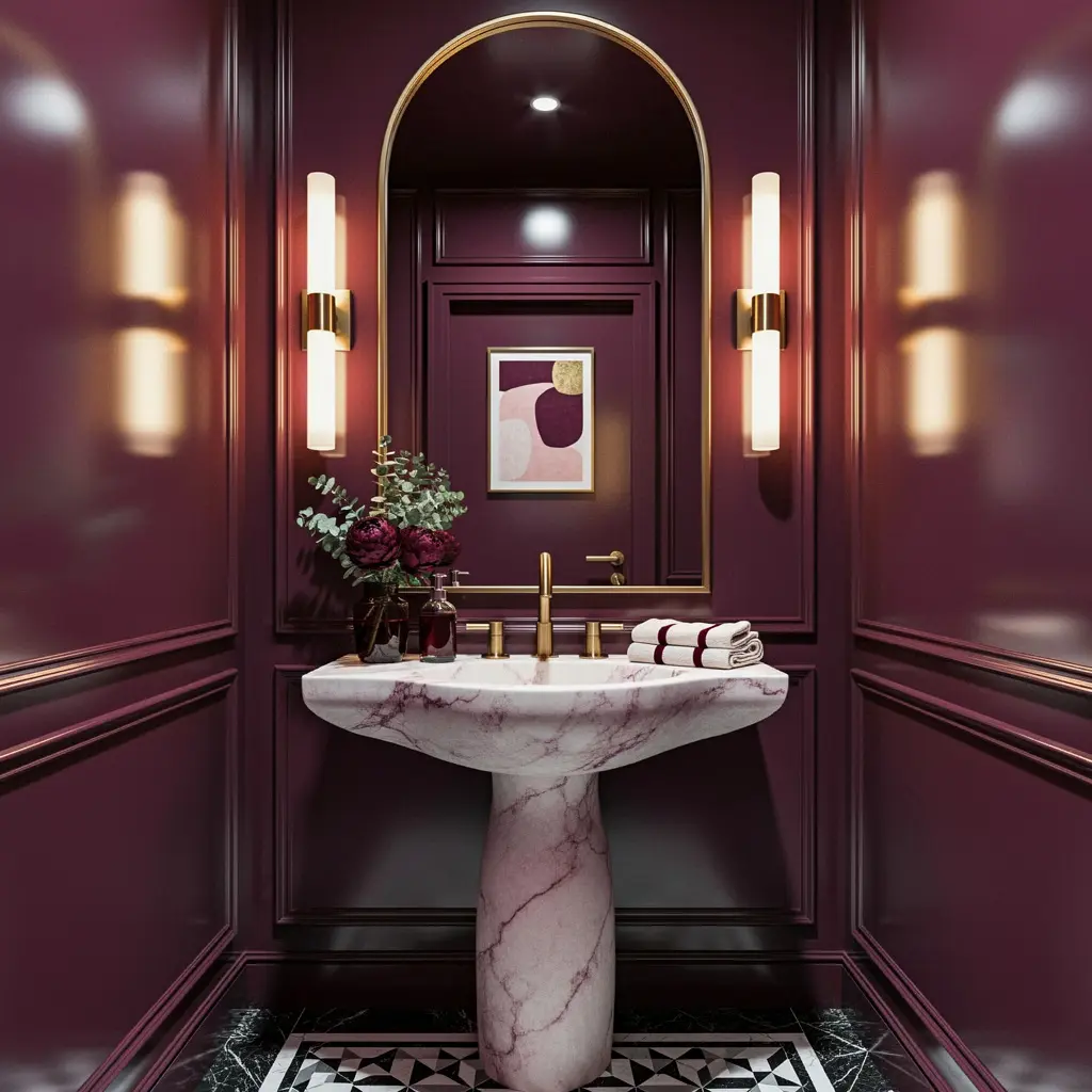 Burgundy and Wine Tone Home Decor