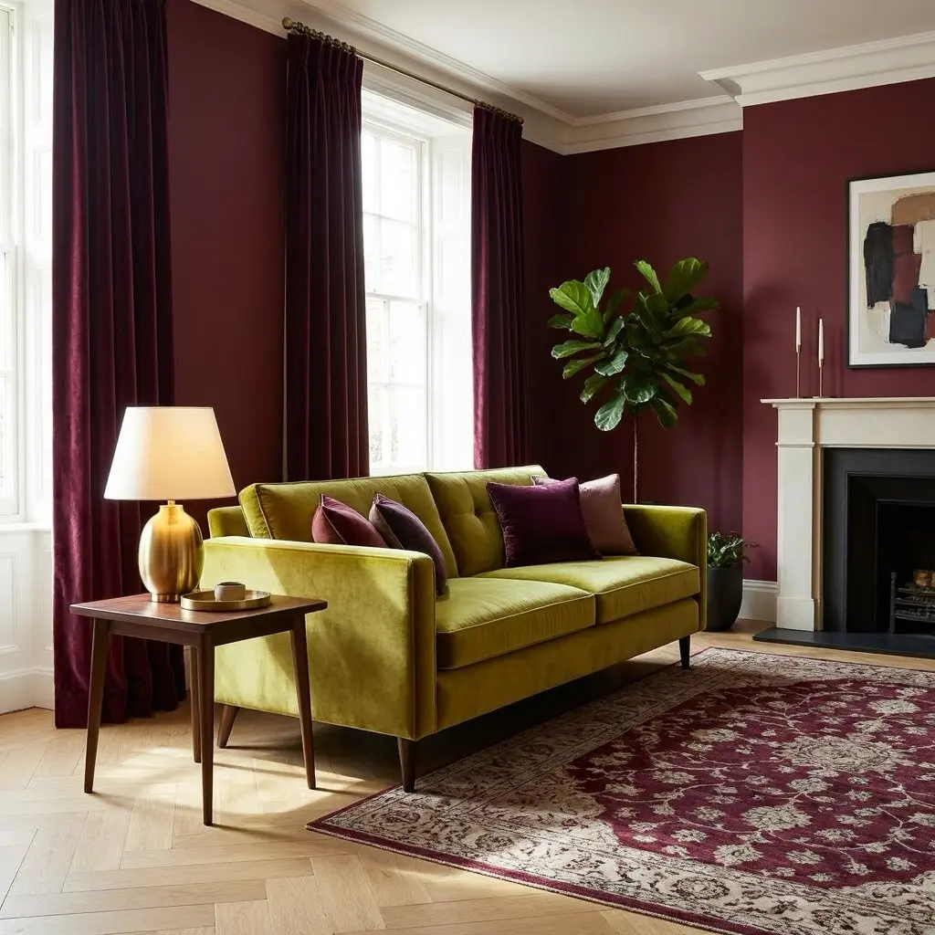 Burgundy and Wine Tone Home Decor