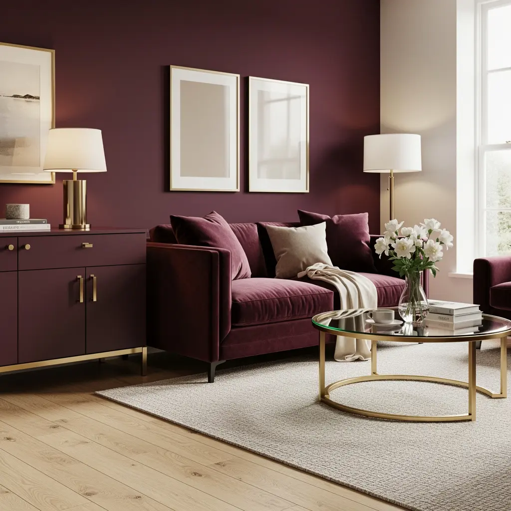 Burgundy and Wine Tone Home Decor