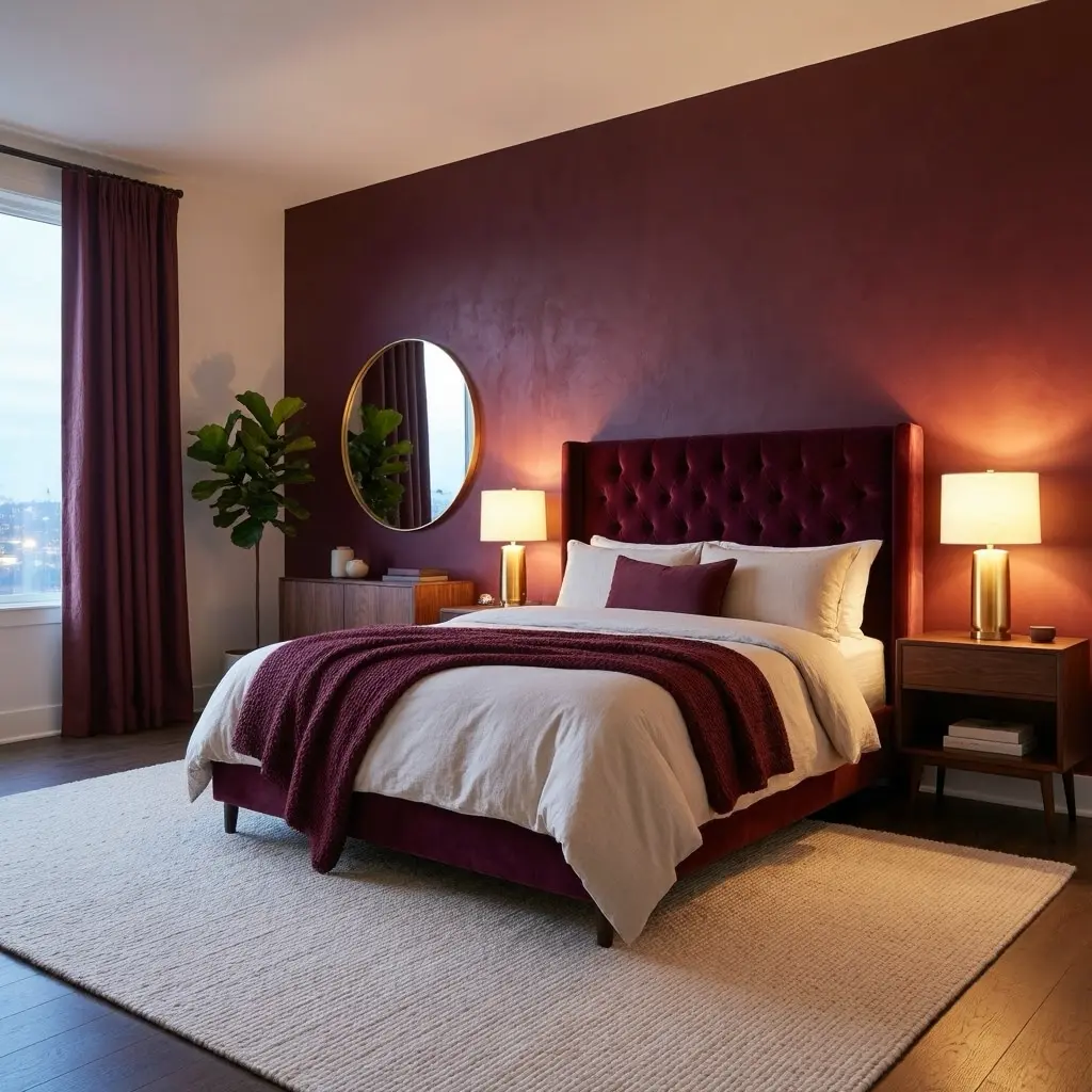 Burgundy and Wine Tone Home Decor