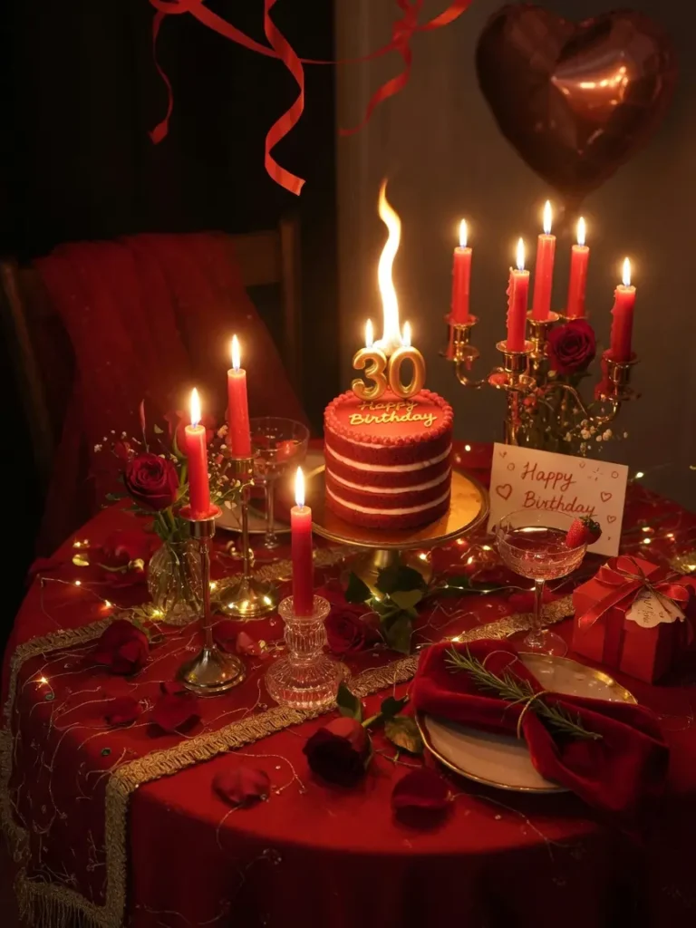 Red Birthday Decor