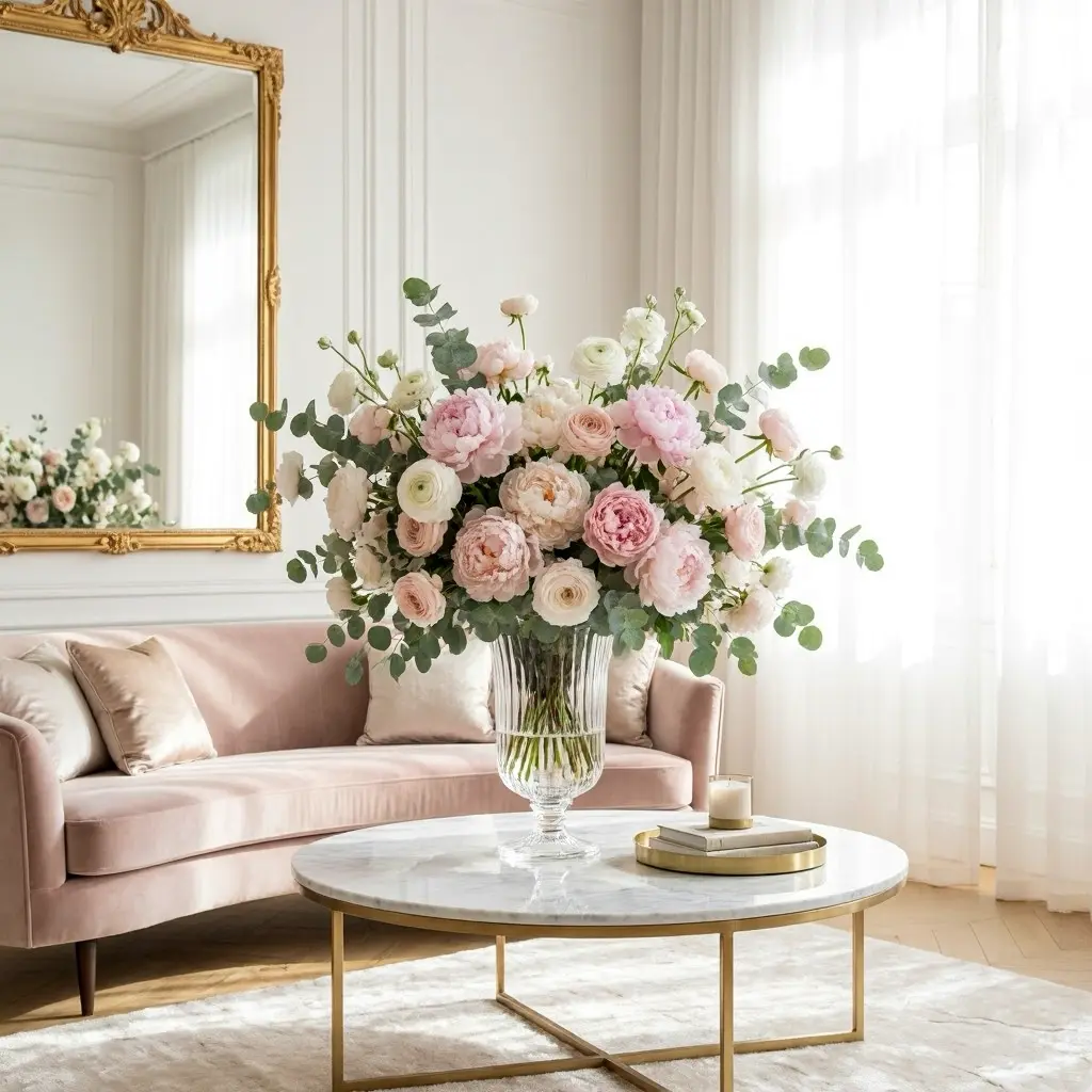 Elegant Girly Living Room