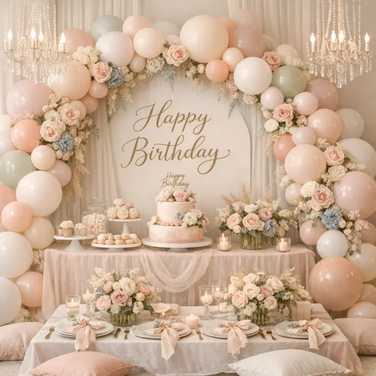 Pastel Birthday Room Decor