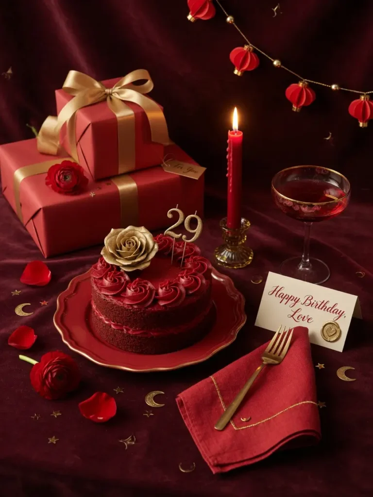 Red Birthday Decor