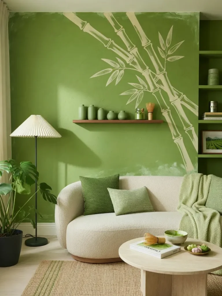 Matcha Green Living Room