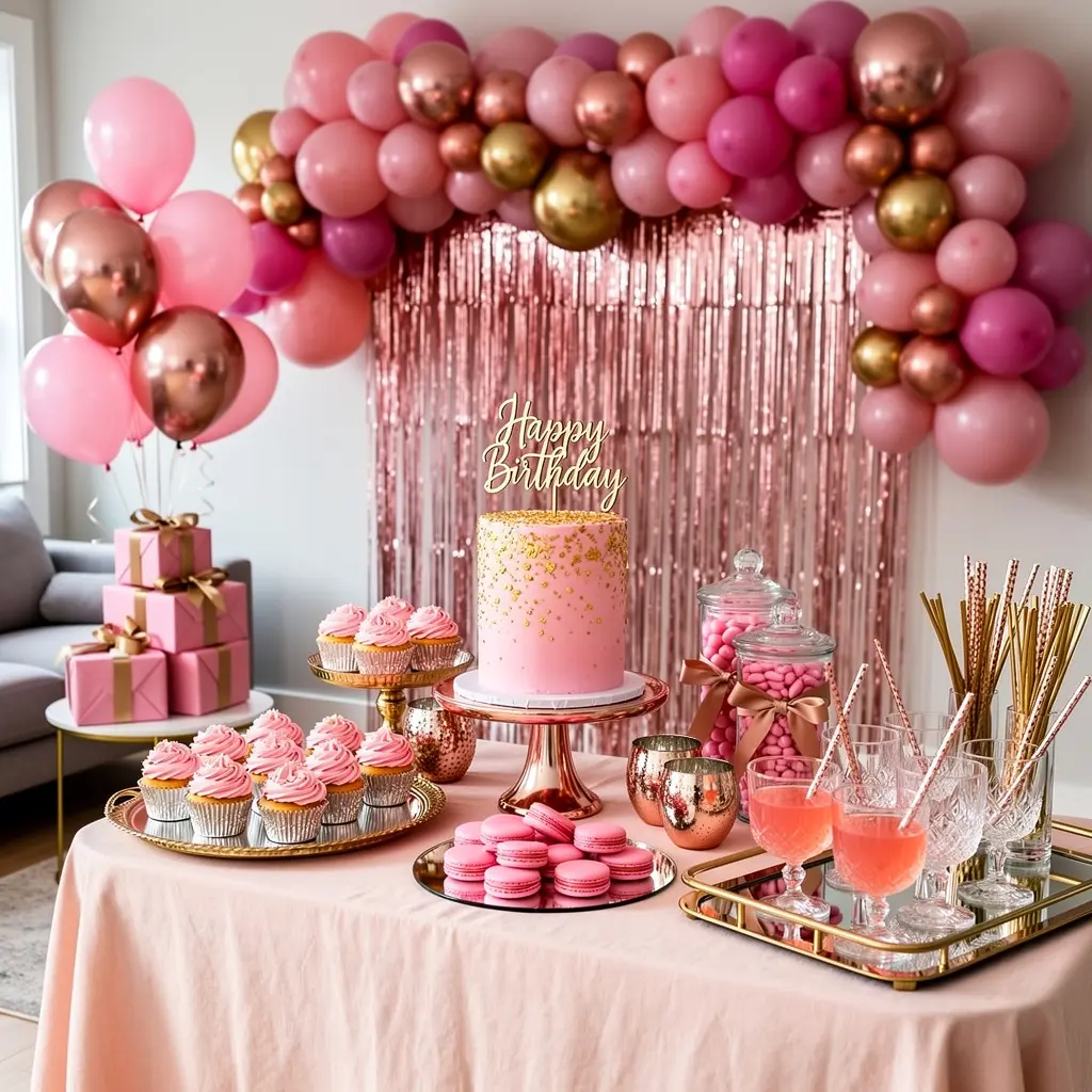 Pink Birthday Party Decoration