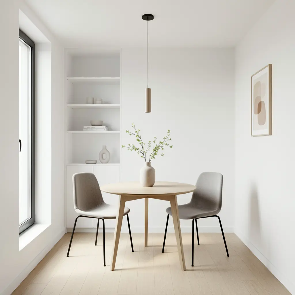 Use Minimalist Decor Ideas for a Stylish Small Dining Area