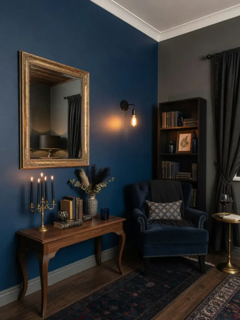 Moody Navy Home Decor