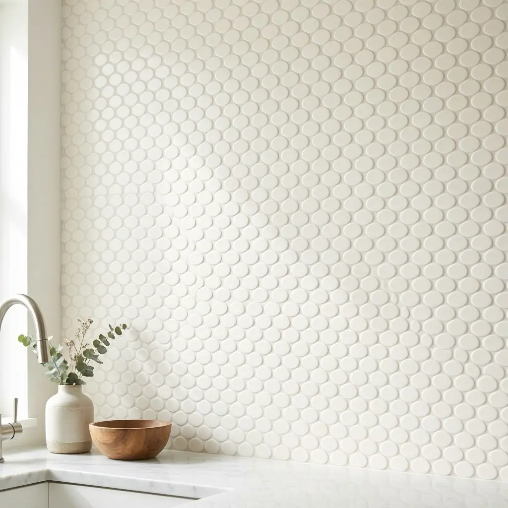 Scalloped Tile Kitchen Backsplash