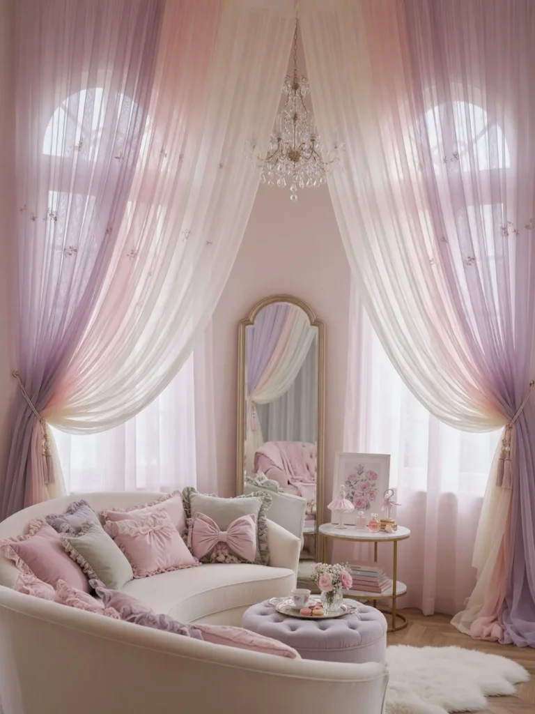Elegant Girly Living Room