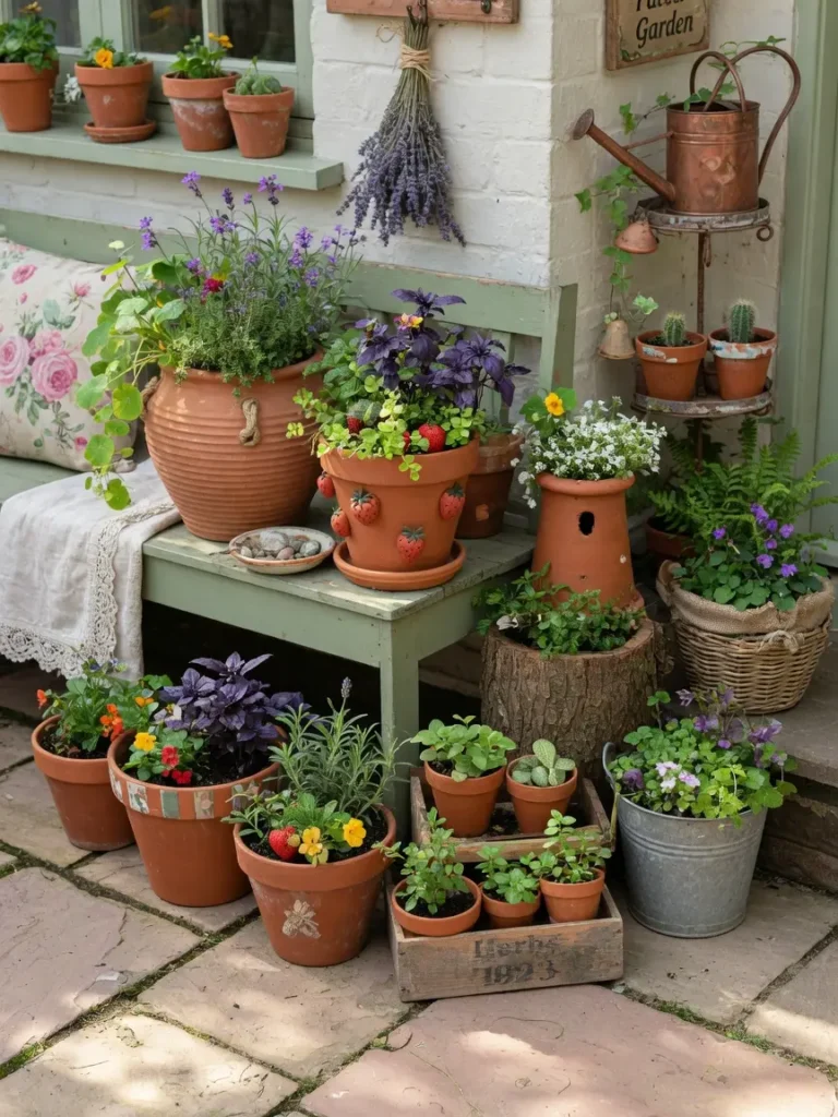 Cottage Patio Decor
