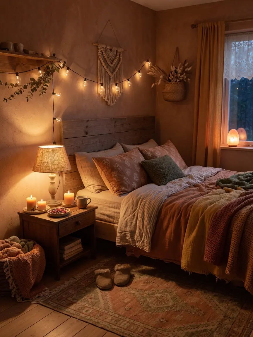 Cozy Earthy Bedroom
