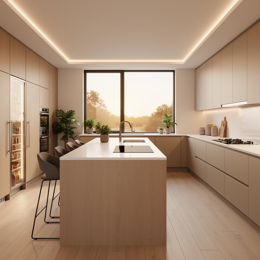 Warm Modern Kitchen Design