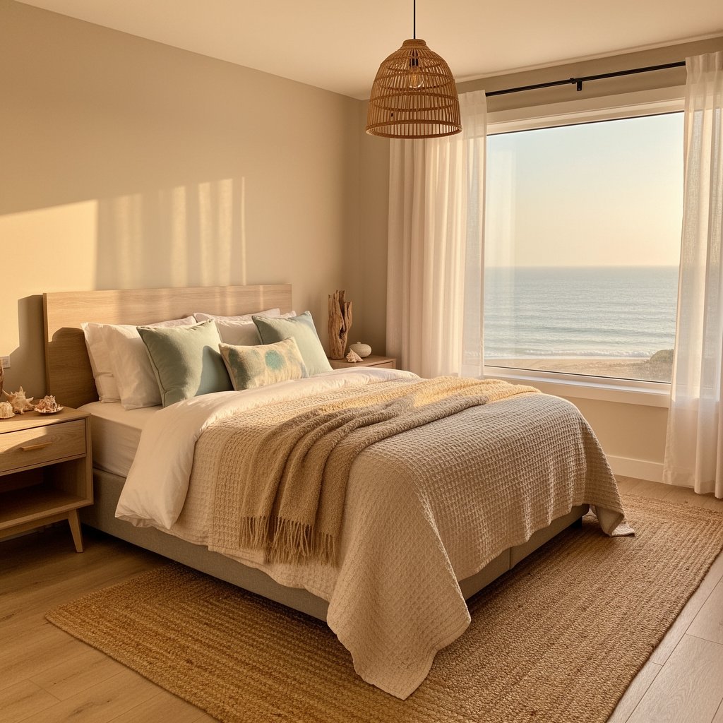 Warm Sand Coastal Bedroom Palette